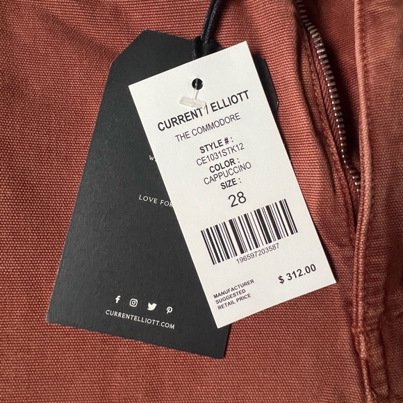 Current/Elliott The Commodore Capuccino Cargo Pants, Size 28 (NWT) - Picture 8 of 13